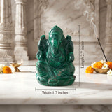 Natural Malachite Ganesha