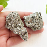 Natural pyrite crystal cluster attracting wealth and prosperity
