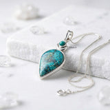 925 silver Natural Turquoise pendant for everyday and occasion wear