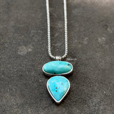 Natural Turquoise Silver Necklace