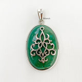 Natural Turquoise Silver Pendant
