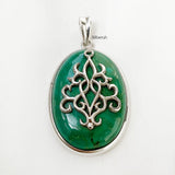 Natural Turquoise Silver Pendant