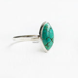 Natural Turquoise Silver Ring