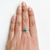 Natural Turquoise Stacking Silver Ring