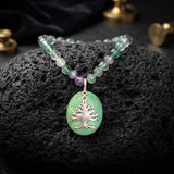 Natural Turquoise & Multi Fluorite Silver Necklace 