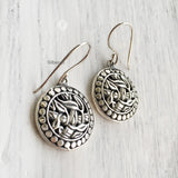 Nature Inspired Silver Earring