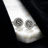spiritual OM cufflinks for men India silver