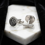 925 sterling silver cufflinks OM design