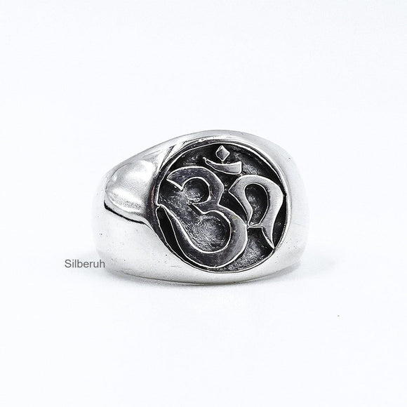 Om Silver Ring