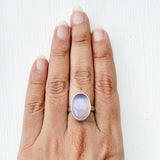 Opalite Adjustable Silver Ring