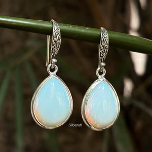 Opalite Drop Silver Earring