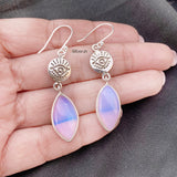 Opalite Evil Eye Silver Earring