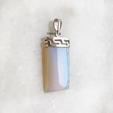 Opalite Greek Silver Pendant