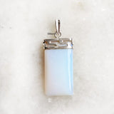 Opalite Greek Silver Pendant