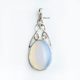 Opalite Knot Silver Pendant