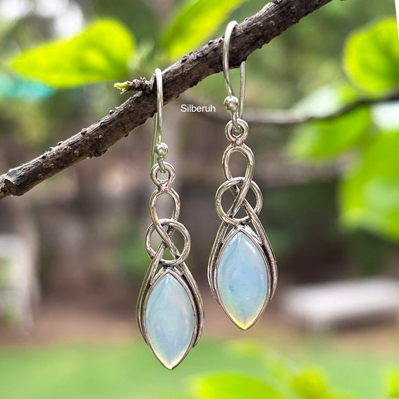 Opalite Marquise Silver Earring
