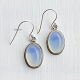 Opalite Oval Silver Earring