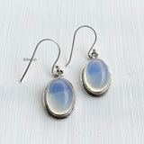 Opalite Oval Silver Earring