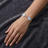 925 silver gemstone bracelet opalite