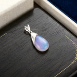 Handcrafted 925 sterling silver Opalite drop pendant