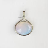 Opalite Silver Oval Pendant