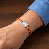 925 Silver Opalite Rakhi for Brother