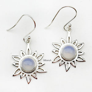 Opalite Sun Silver Earring