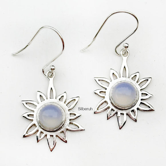 Opalite Sun Silver Earring