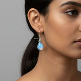 triquetra knot silver earrings spiritual jewellery