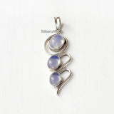 Opalite Wave Silver Pendant