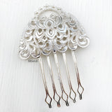 Ornamental Silver Hair Pin