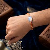 Oval Opalite Sterling Silver Rakhi