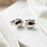 925 sterling silver cufflinks formal oval design