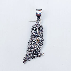 Owl Silver Pendant
