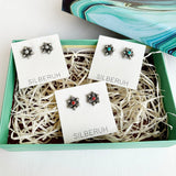 Oxidised Silver Stud Gift Set