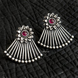 Pankh Silver Stud Earring