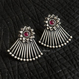 Pankh Silver Stud Earring