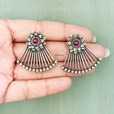 Pankh Silver Stud Earring