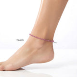 CZ Silver Anklet