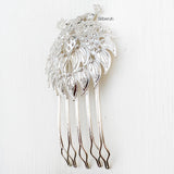 Peacock Silver Hair Pin