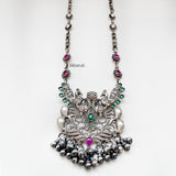 Peacock Silver Tribal Necklace
