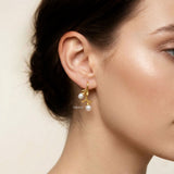elegant pearl drop earrings daily wear