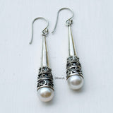 Pearl Drop Silver Earring