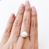 Pearl Knotted Silver Ring