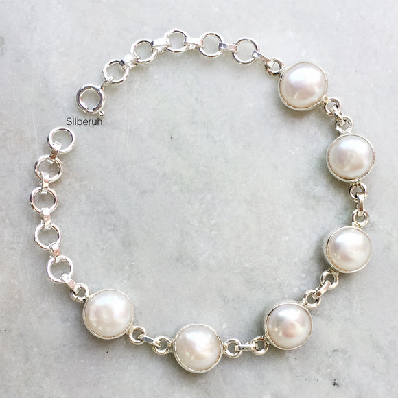 Pearl Silver Bracelet