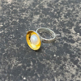 Pearl Silver Gold Ring