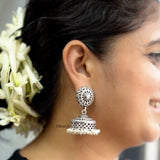 Pearl Silver Jhumka