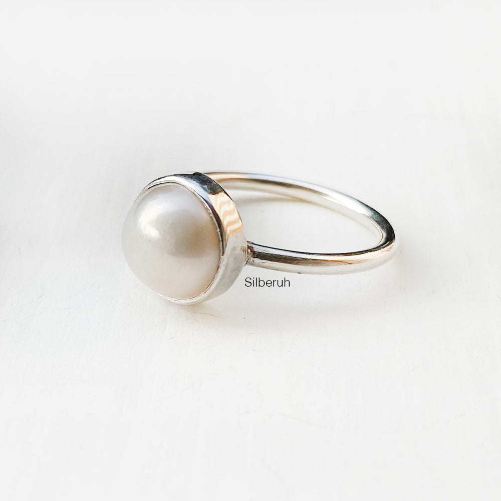 Pearl Silver Ring
