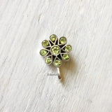 Peridot Phool Silver Nose Clip