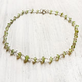 Peridot Silver Anklet